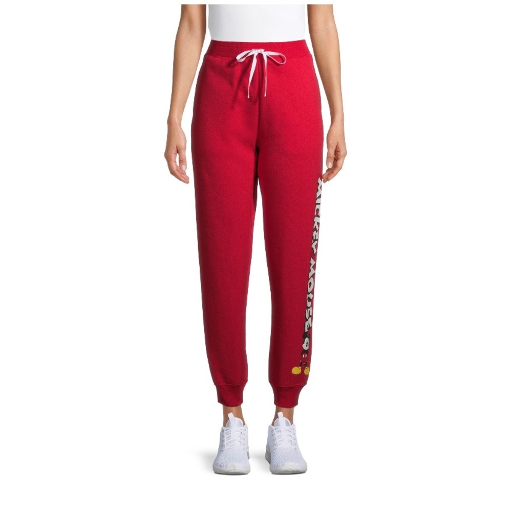 NWT Mickey Red Joggers - Picture 2 of 6